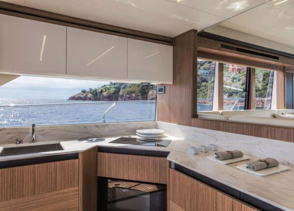 kitchen motor yacht absolute 52 fly ht 2019