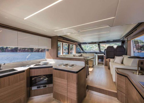 kitchen motor yacht absolute 52 fly ht 2019 mallorca