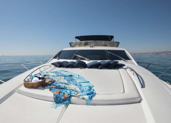 sunbathing motor yacht sunseeker manhattan 66 mediterrani