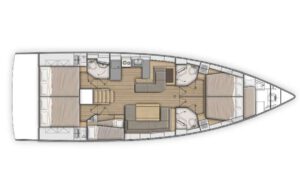 Yachtlayout Oceanis 51.1