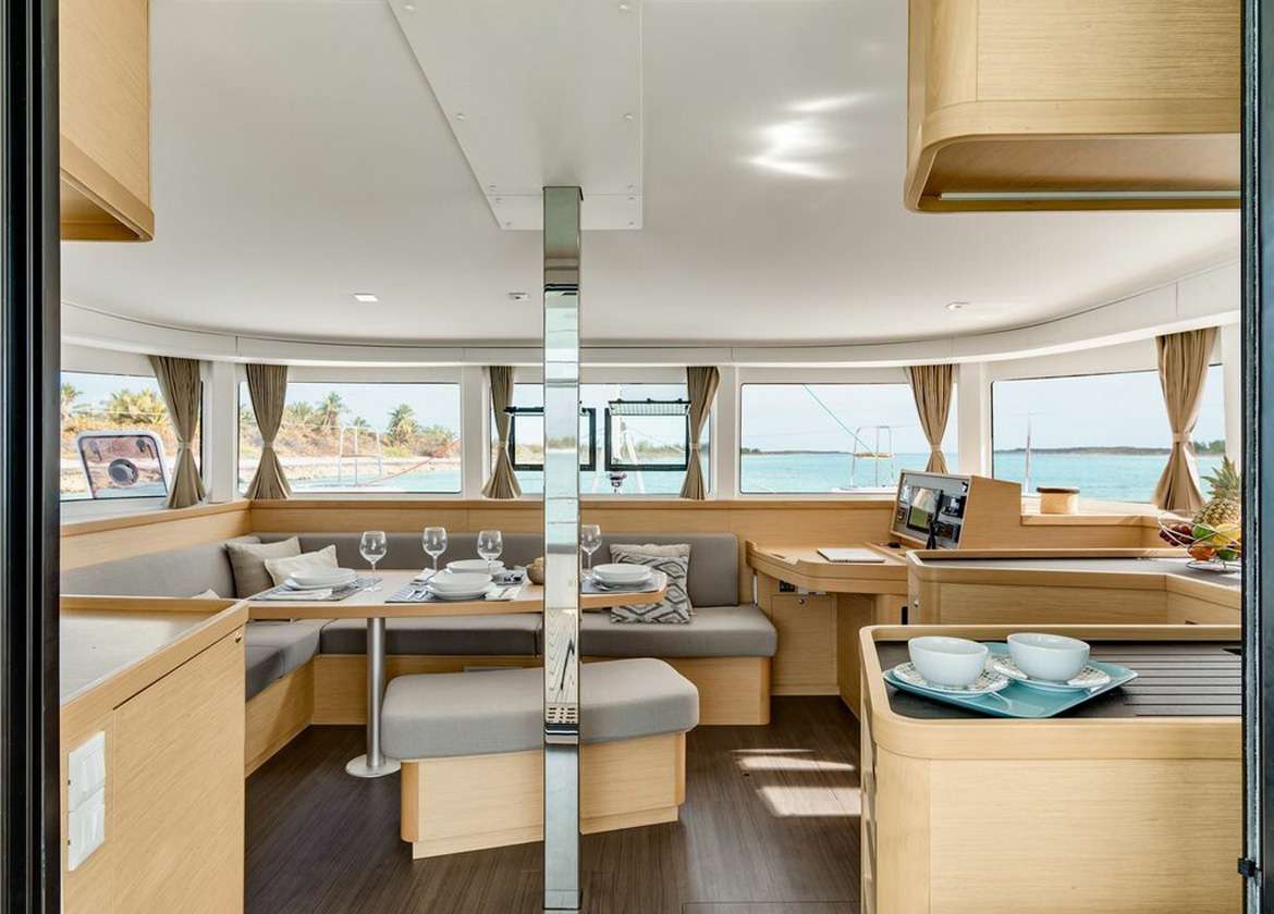 lounge catamaran lagoon 42 bareboat charter mallorca
