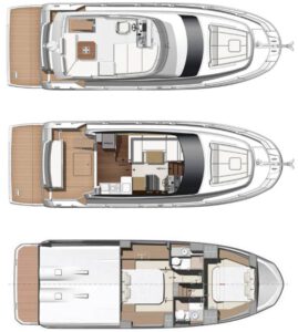 Yachtlayout Prestige 420 Fly „My Love“