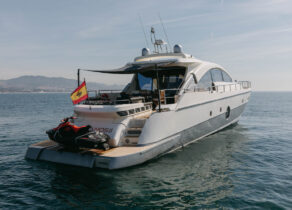 charter yacht aicon72sl manzanosII jetski