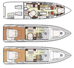 Yachtlayout Azimut 68S “Esperanza”