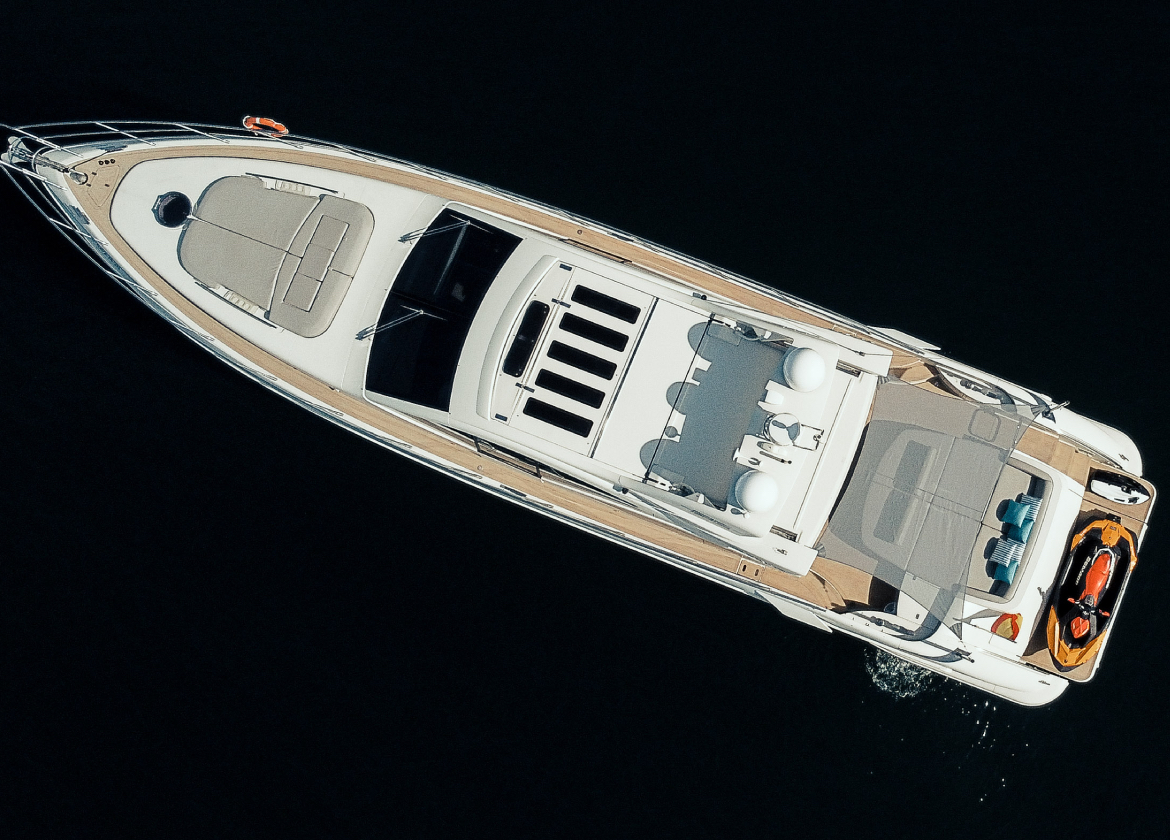 yacht charter azimut86S aeral