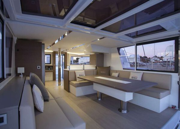 lounge catamaran bali 48 open space ibiza