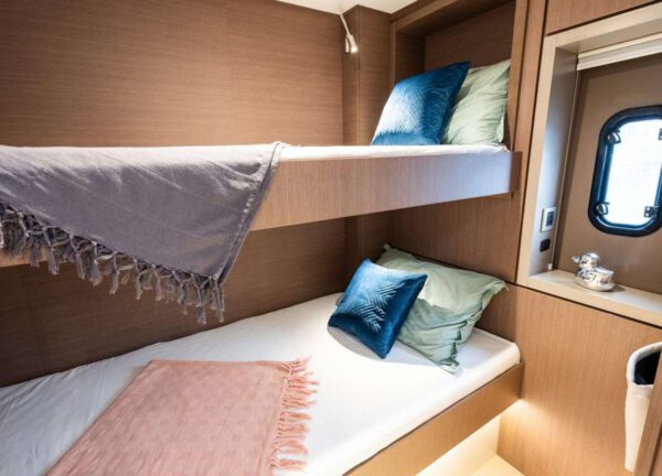two bed cabin catamaran bali 4 6 ibiza charter