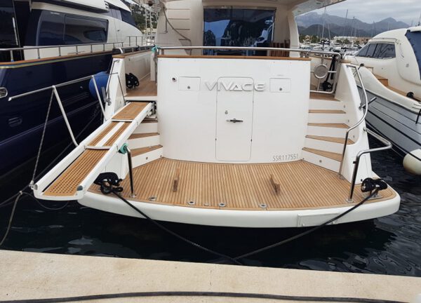 rear motor yacht elegance 78 vivace mallorca