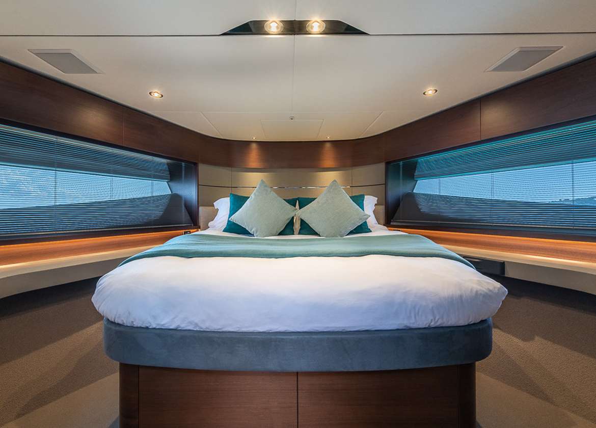 master cabin motor yacht charter princess s60 aquavista