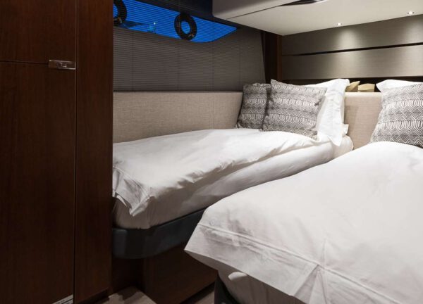 two bed cabin motor yacht charter princess s60 aquavista