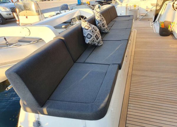 upperdeck seating catmaran charter lagoon 620 ibiza