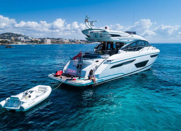 water sports motor yacht charter princess s60 aquavista