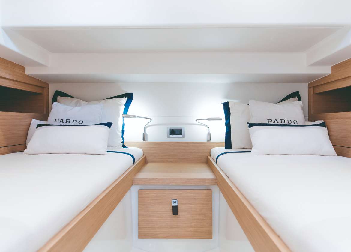 Zweibett Kabine Motoryacht pardo 38 soho 1 Mallorca