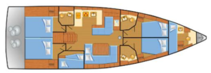 Yachtlayout SY Oceanis 51.1