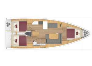 Yachtlayout Bavaria C38