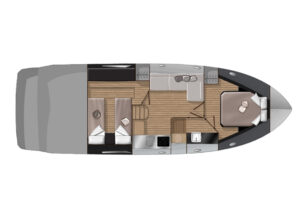 Yachtlayout Sessa C38 „Golden Eye”