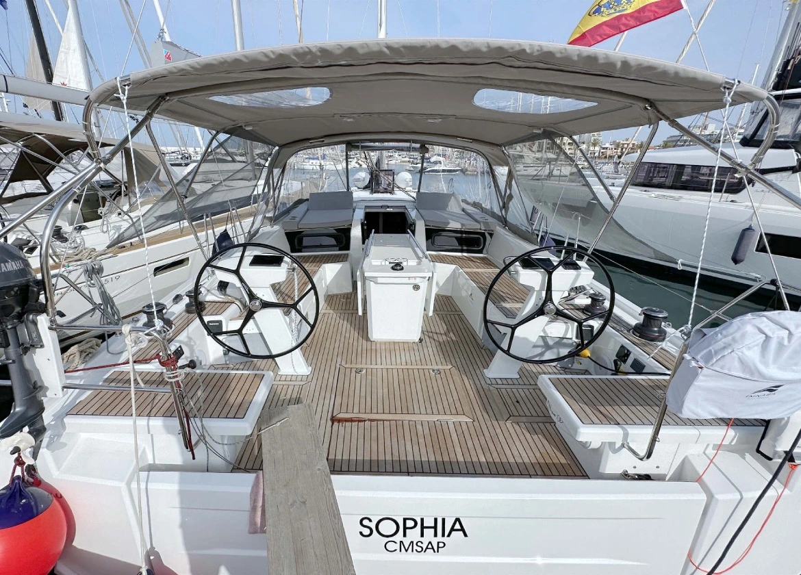 sailing yacht oceanis 46.1 sophia balearics