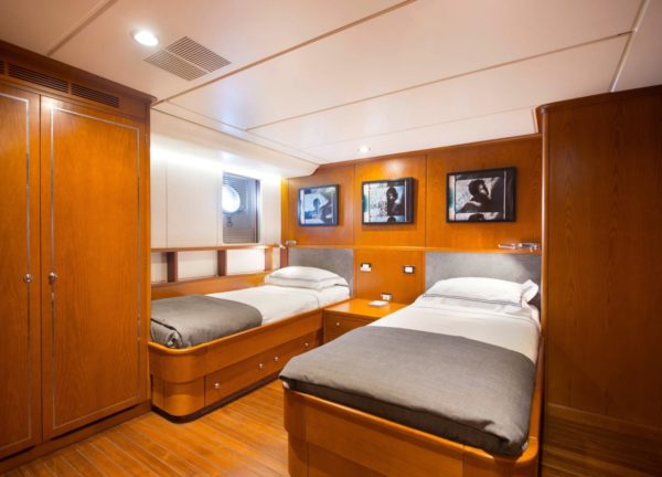 twin cabin luxury yacht picciotti 140 libra greece