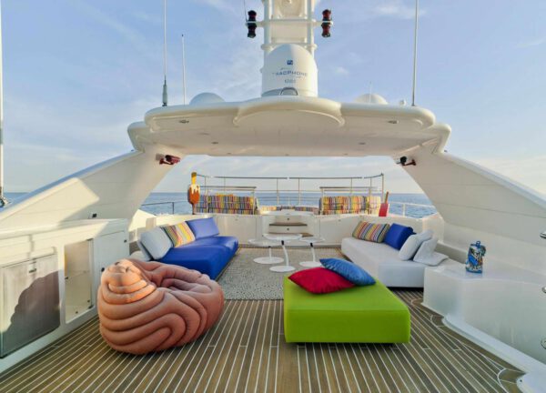 sun deck lounge mega yacht crn 130 bunker