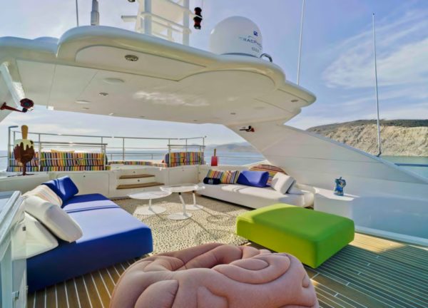 sunbeds luxury yacht crm 130 bunker balearic islands