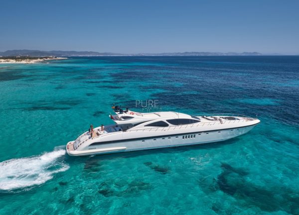 luxury yacht mangusta 130 shane balearic islands