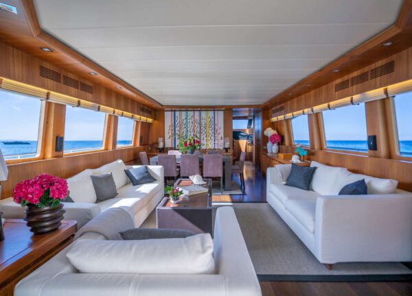 lounge luxury yacht lex maiora 26m balearic islands