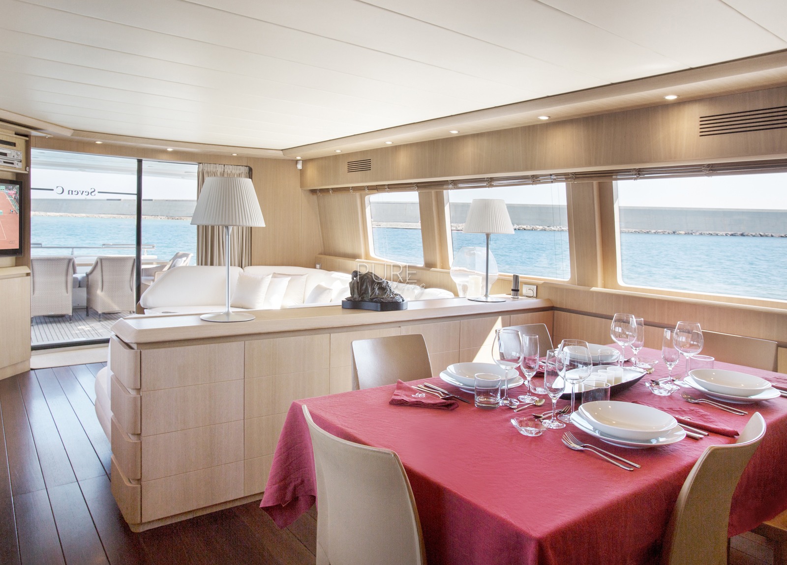lounge luxury yacht maiora 28m sublime mar balearic islands