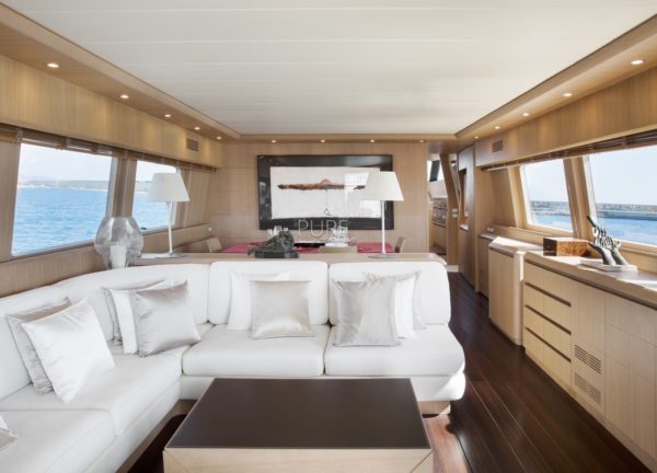 lounge luxury yacht maiora 28m sublime mar spain