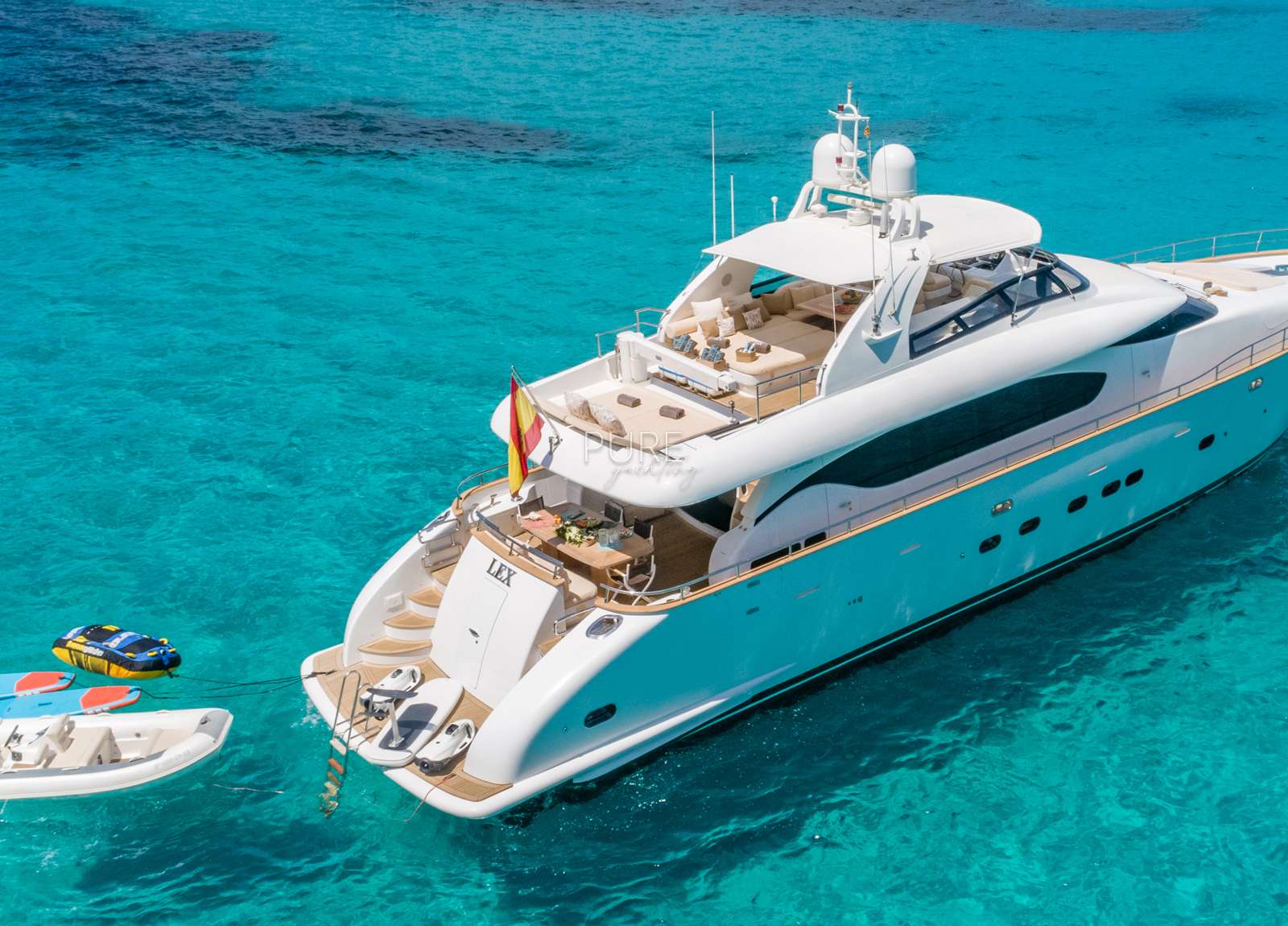 luxury yacht lex maiora 26m balearic islands charter