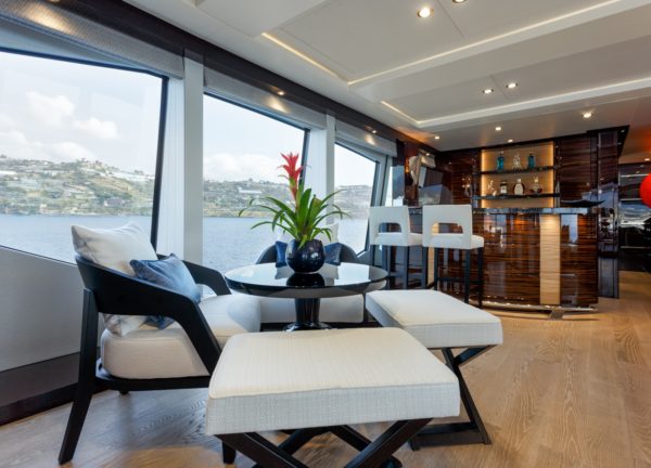 seating luxury yacht sunseeker 131 ladym charter