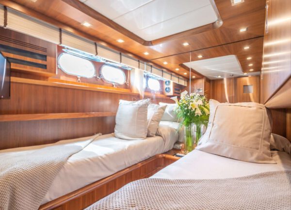 two bed cabin luxury yacht lex maiora 26m balearic islands