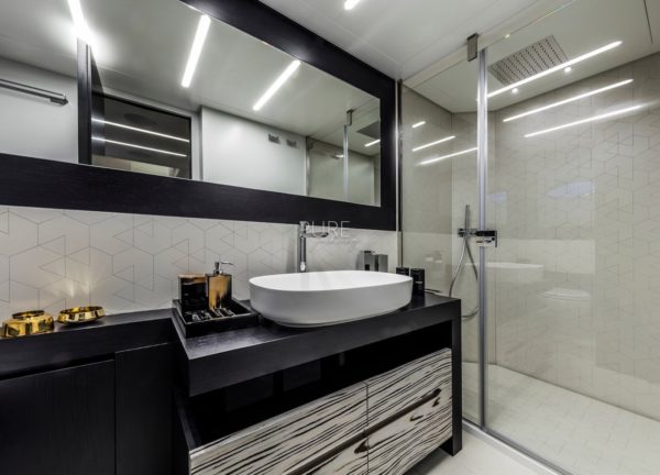 bathroom luxury yacht pershing 8x beyond balearic islands
