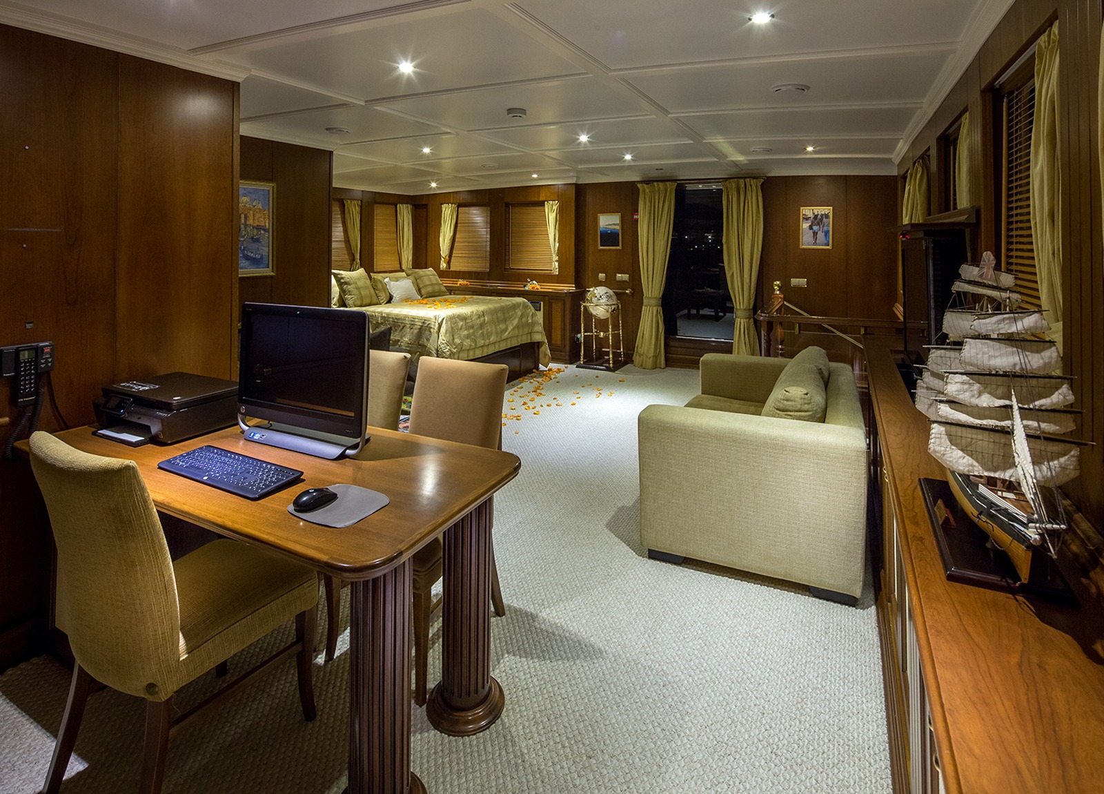living room luxury yacht donna del mare croatia