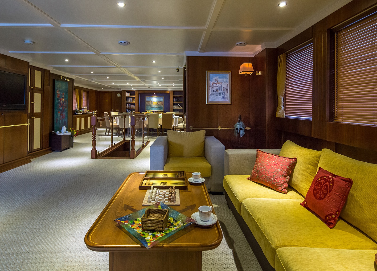 seating livingroom luxury yacht donna del mare