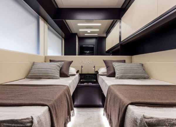 twin cabin luxury yacht pershing 8x beyond balearic islands