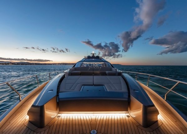upperdeck luxury yacht pershing 8x beyond balearic islands