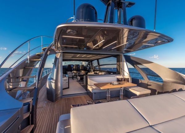 upperdeck luxury yacht pershing 8x beyond balearics