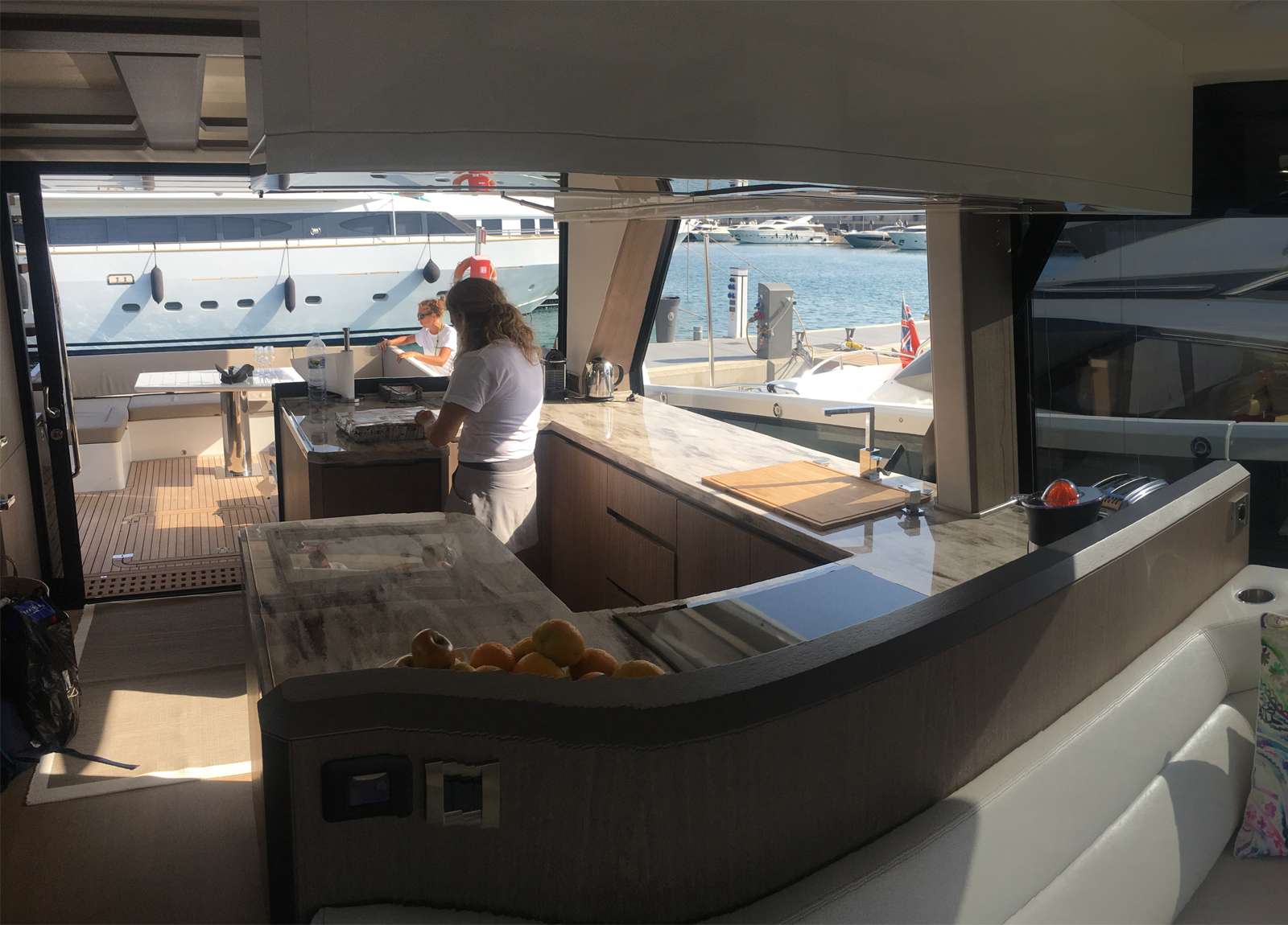 kitchen luxury yacht galeon 640 fly habana iv balearic islands