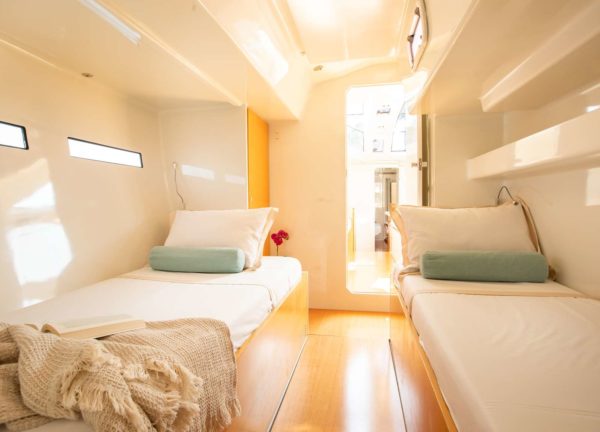 two bed cabin sailing yacht luxury charter miayabi balearics