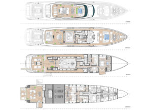 Yachtlayout Rossinavi 50m “LEL”