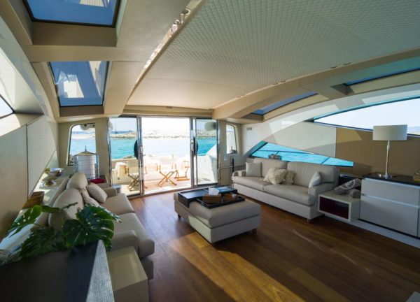 lounge luxury yacht canados 90 funky town balearic islands