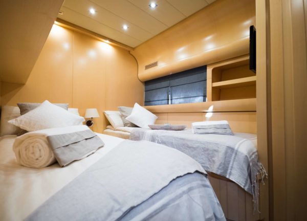 two bed cabin luxury yacht leopard 27 balearic islands