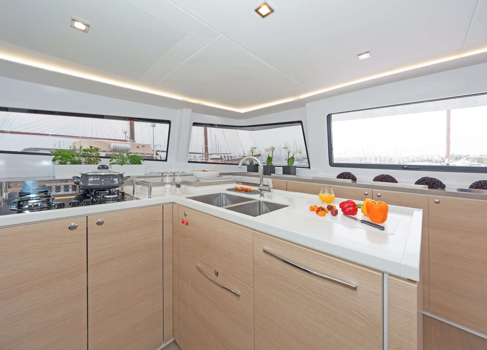 kitchen luxury catamaran bali 5 4 babalu greece