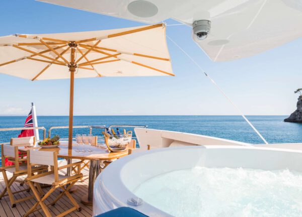 pool luxury yacht 34m benita blue balearic islands