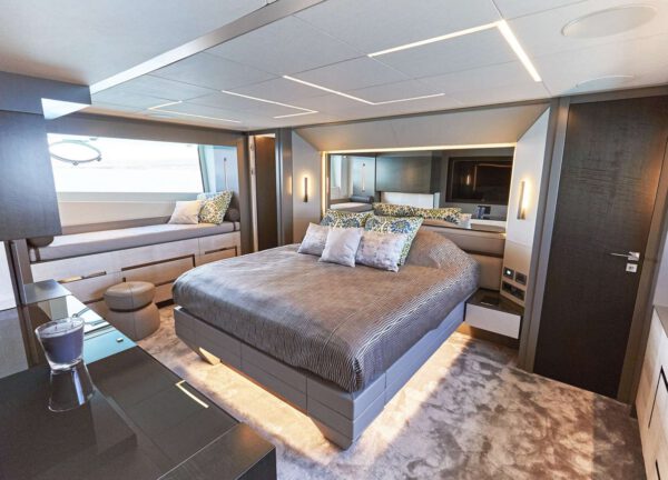 cabin luxury yacht charter pershing 9x baloo iii balearics
