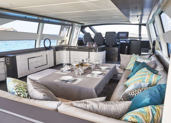 lounge lounge luxury yacht charter pershing 9x baloo iii balearics