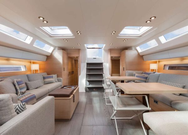 lounge luxury yacht nautors swan 82 western mediterranean