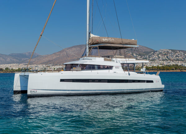charter catamaran bali 54 license to chill greece