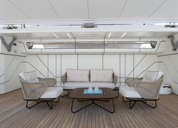 charter yacht majesty 120 olivia beach club