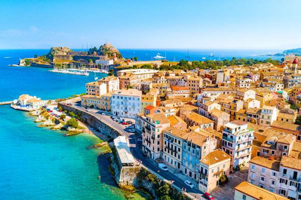 yacht charter itinerarie ionian islands corfu old town